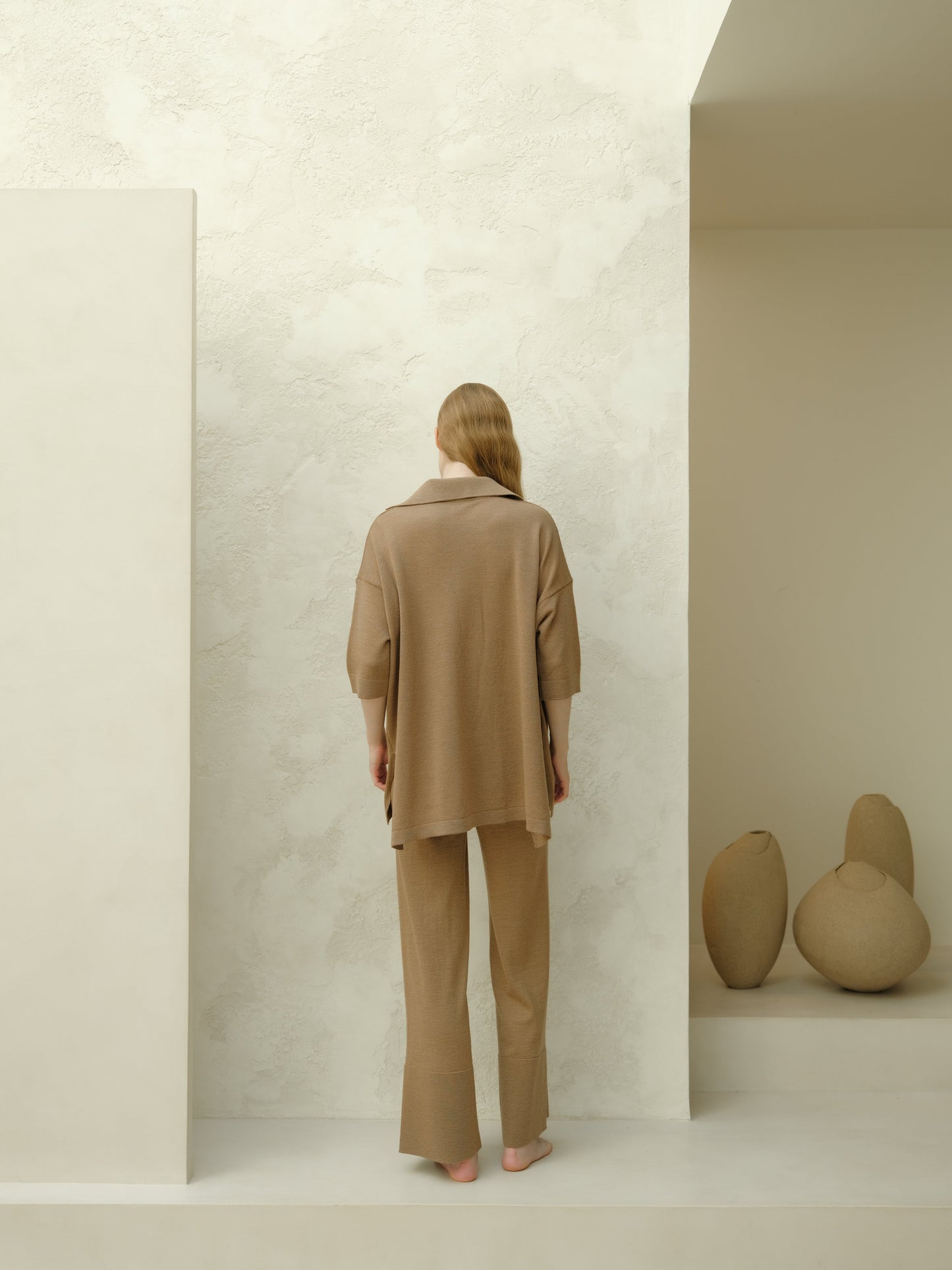 Extra Fine Merino Wide-Leg Trousers