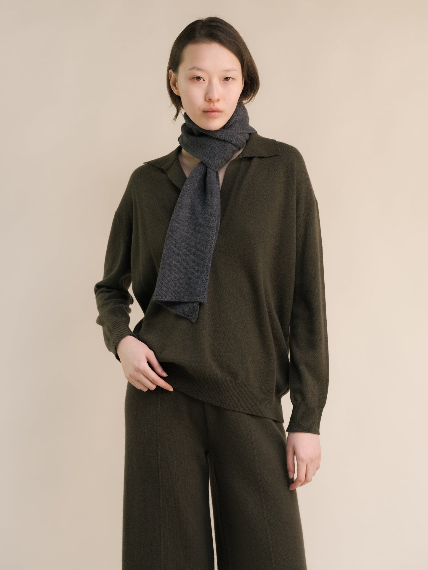 Cashmere Mix Jabot