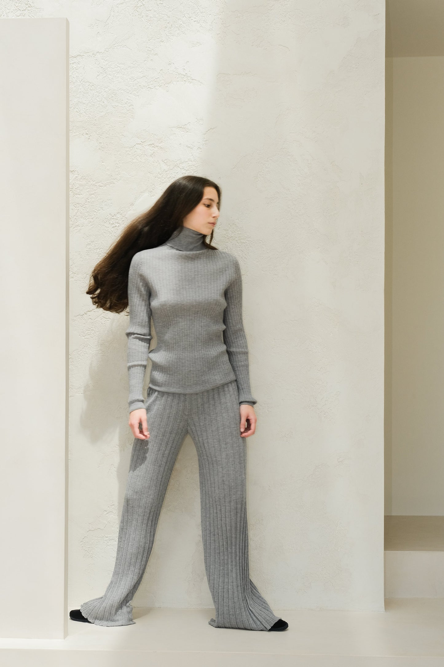 Extra Fine Merino Wool Plissè Pants (3D-Knit)
