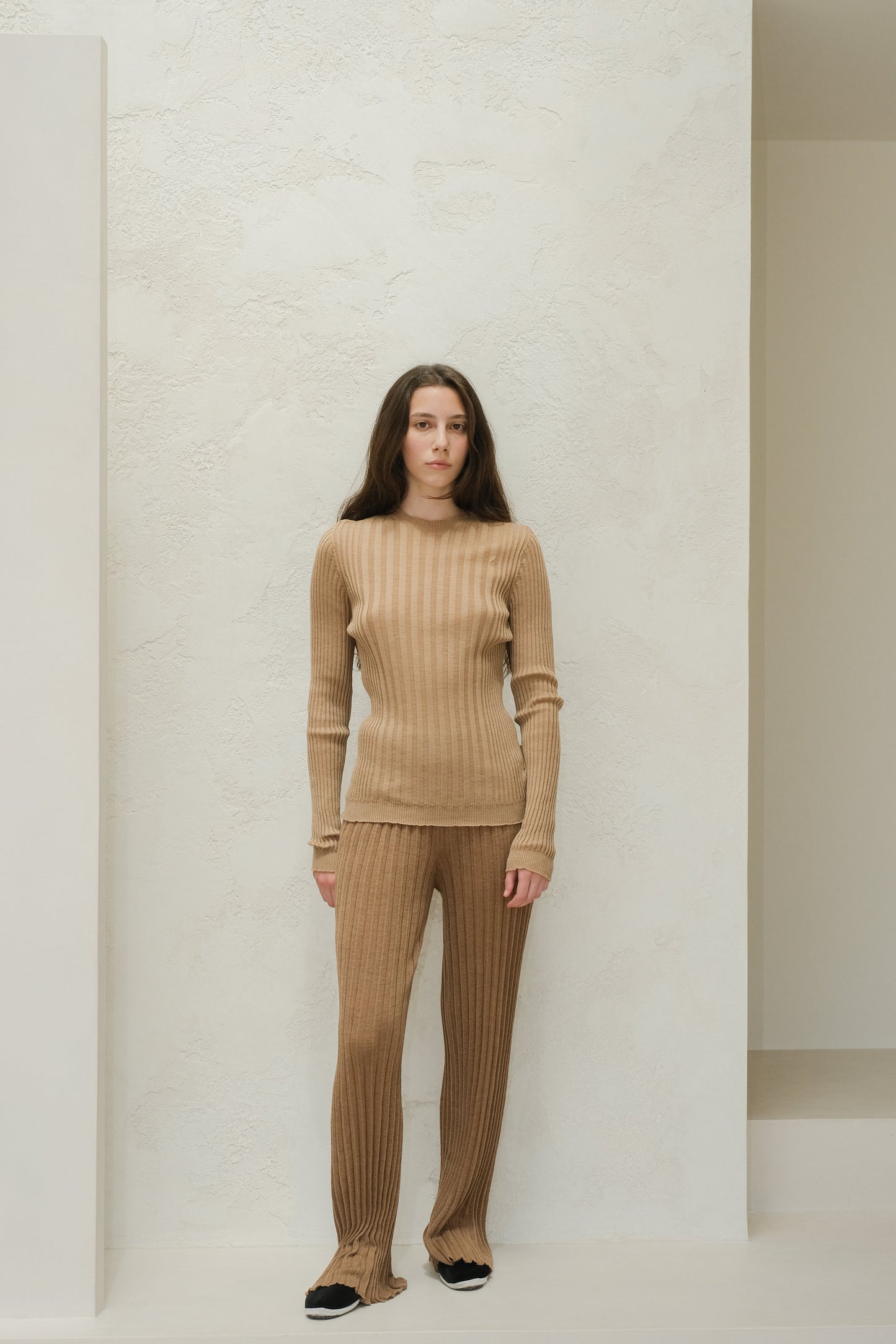 Extra Fine Merino Wool Plissè Pants (3D-Knit)
