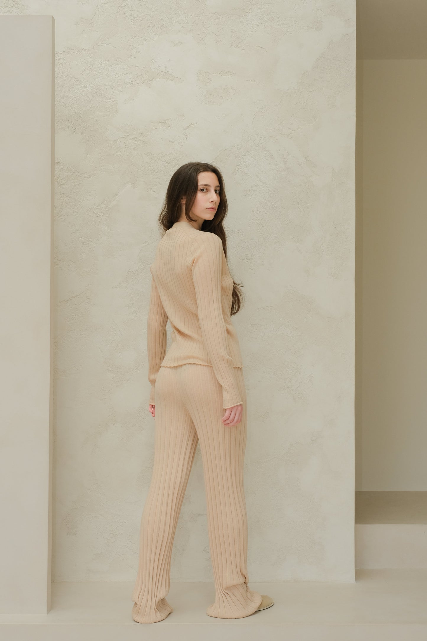 Extra Fine Merino Wool Plissè Pants (3D-Knit)