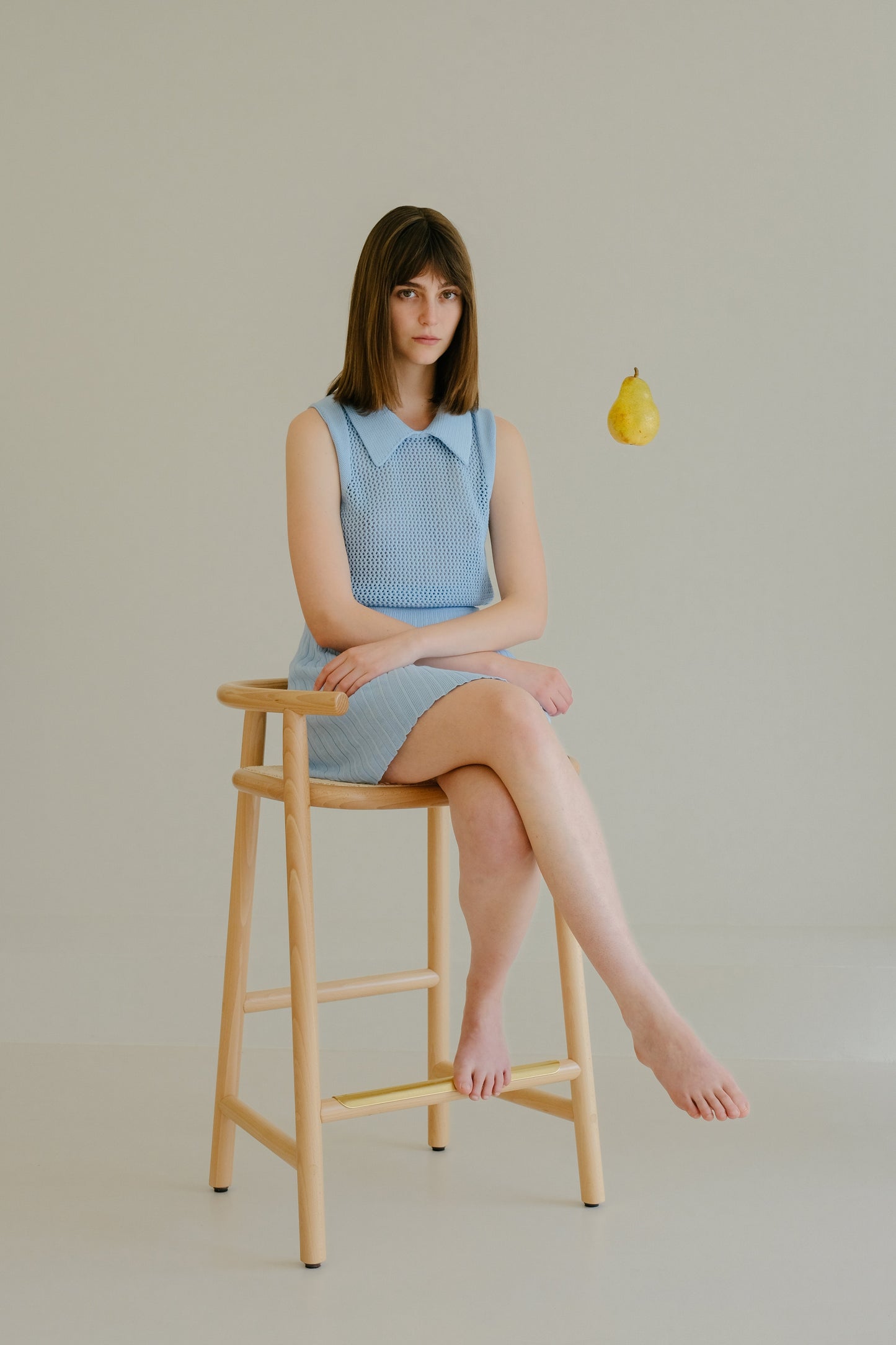 Fine Cotton Crochet Tank Polo