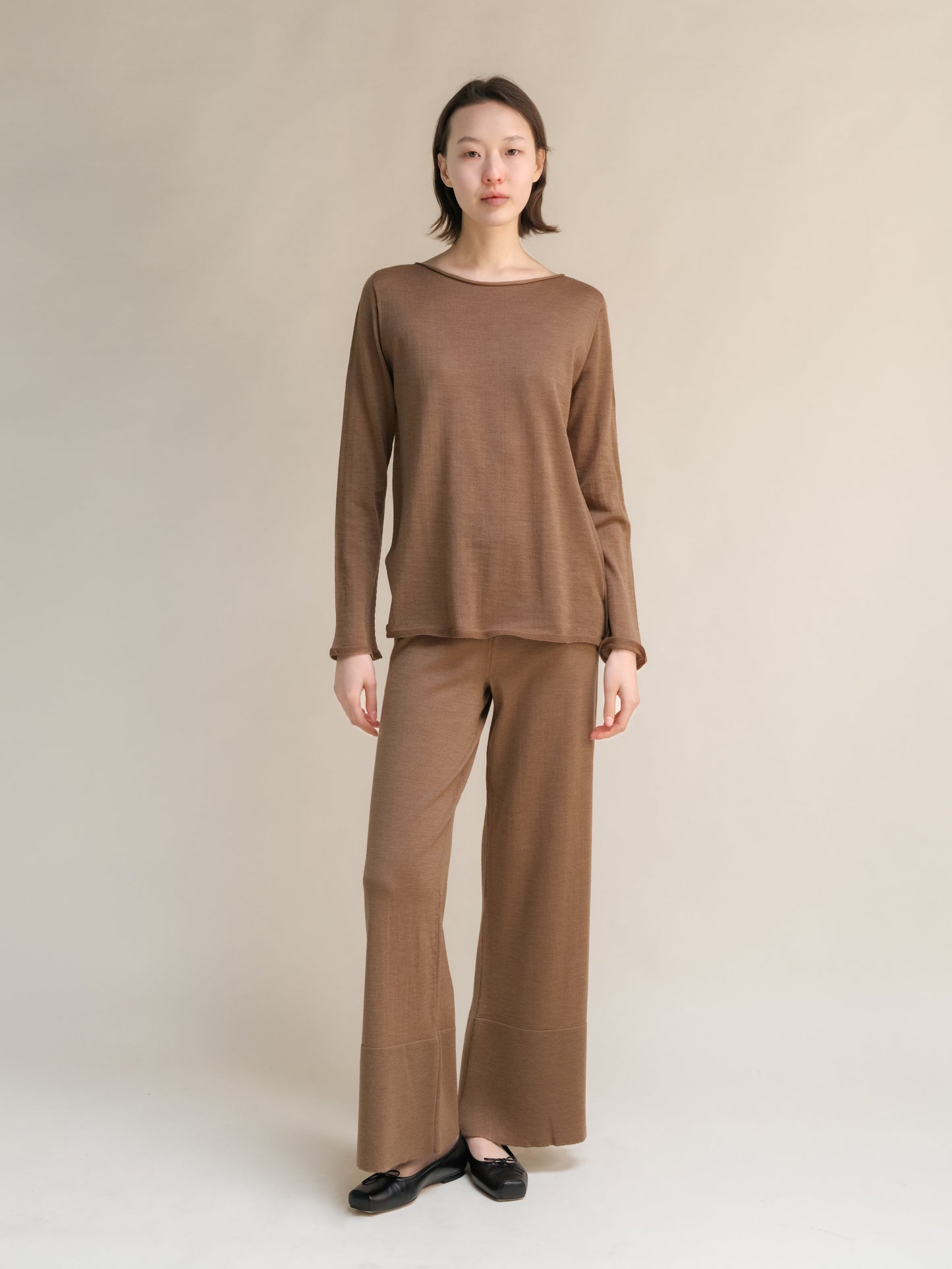 Extra Fine Merino Wool Boatneck Sweater (3D-Knit)