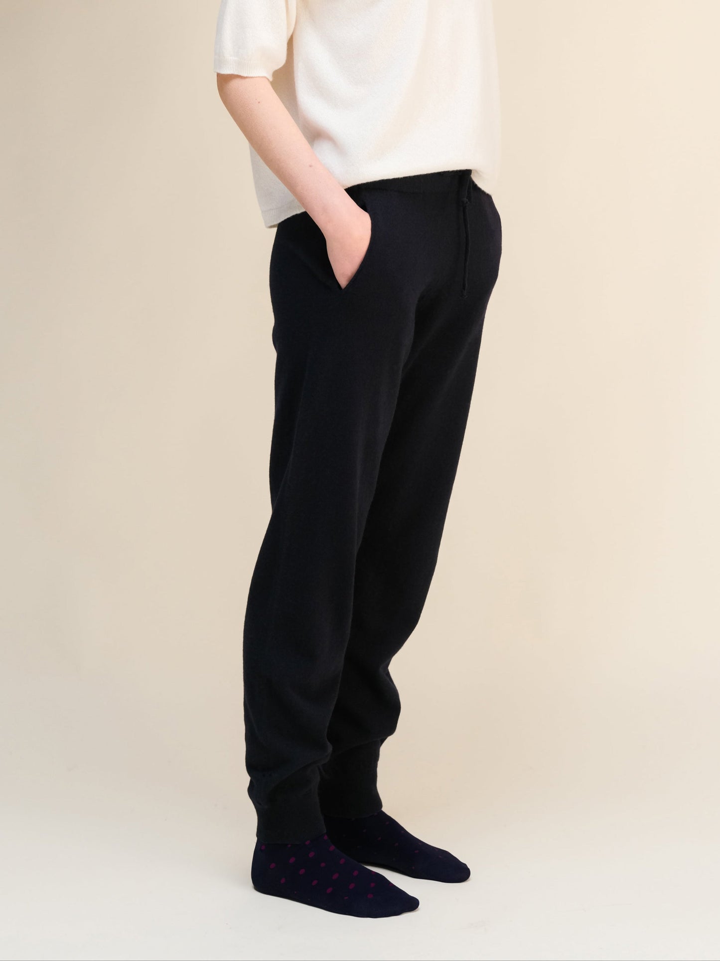 Cashmere Mix Yoga Pants (3D-Knit)