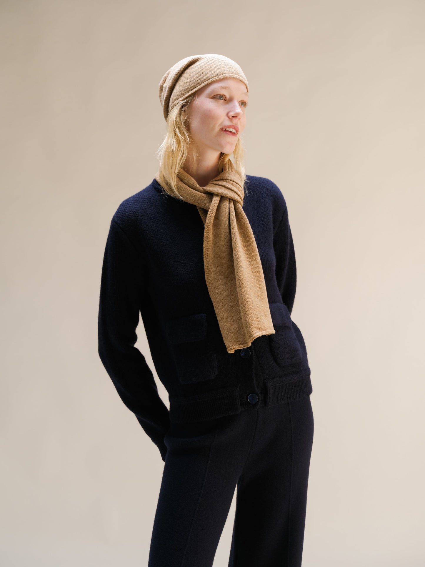 Cashmere Mix Jabot