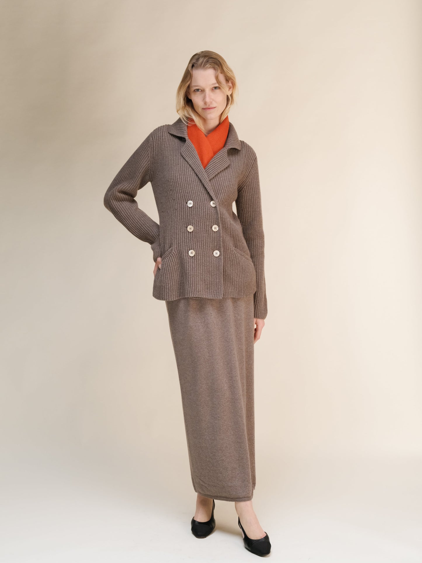 Cashmere Mix Jabot
