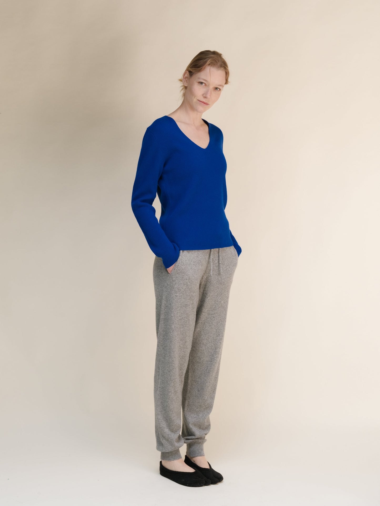 Cashmere Mix Yoga Pants (3D-Knit)