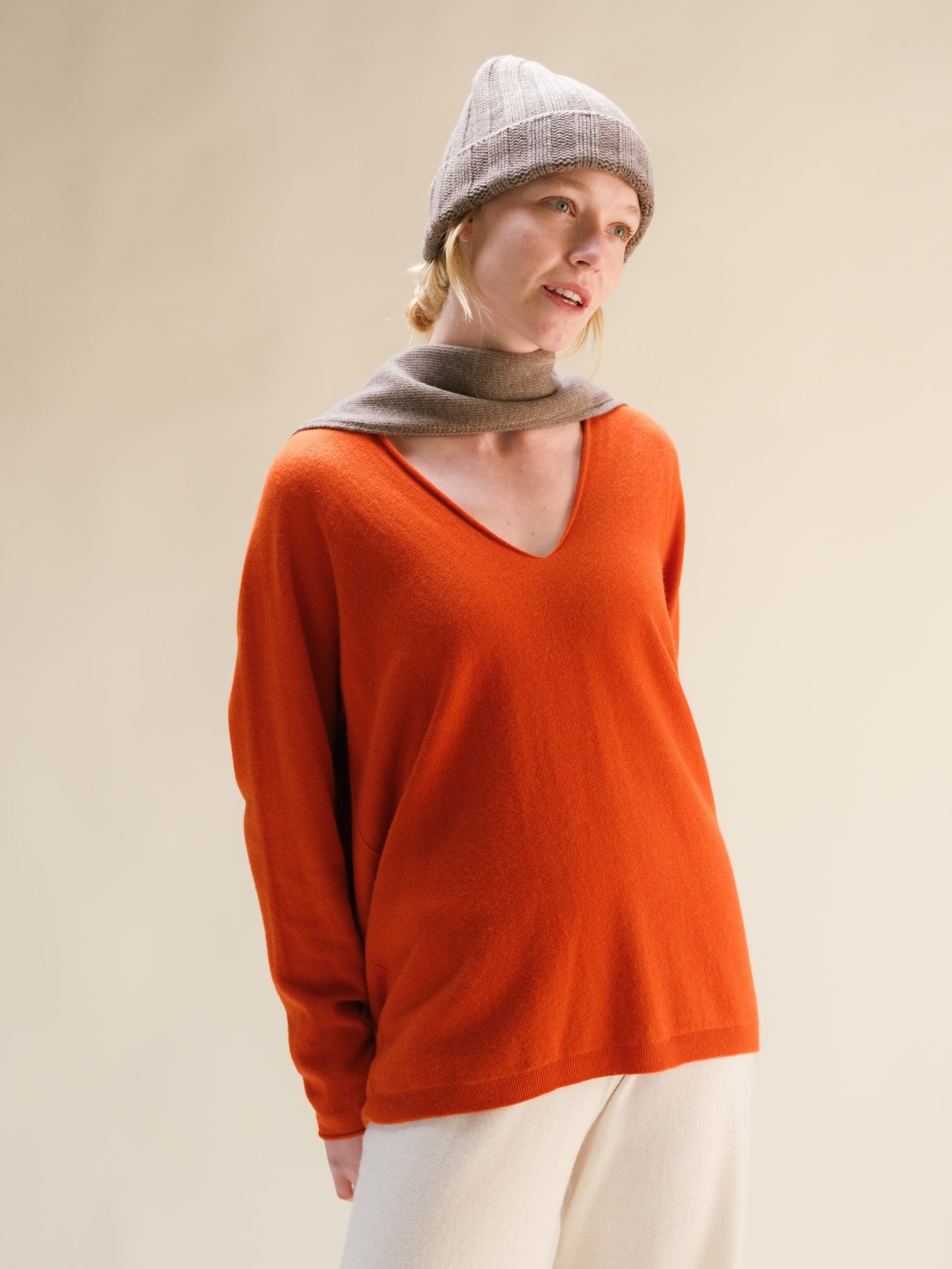 Cashmere Mix Jabot
