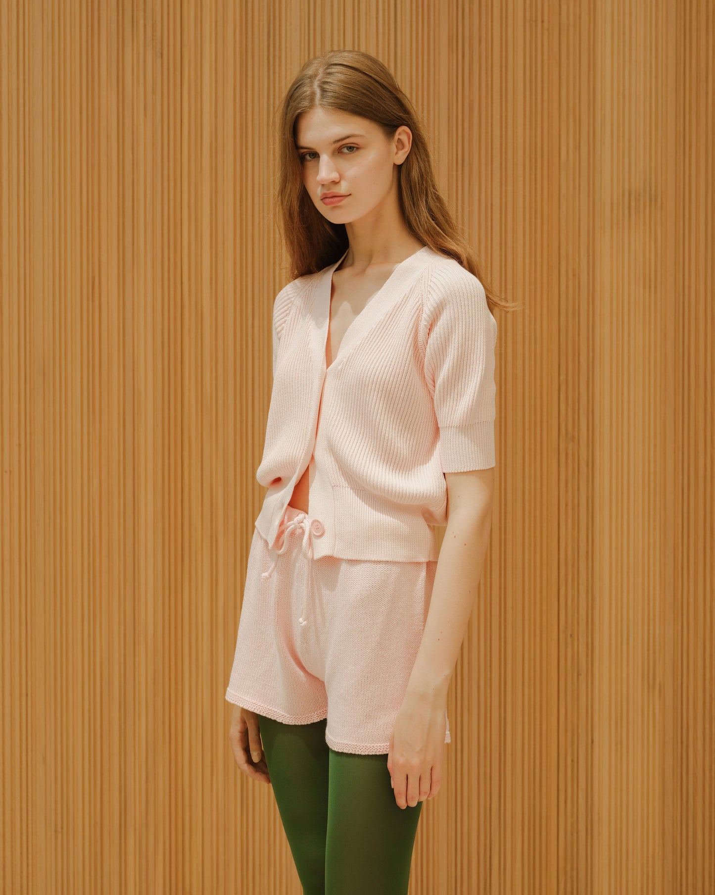 Fine Cotton Shorts with Drawstrings (3D-Knit)