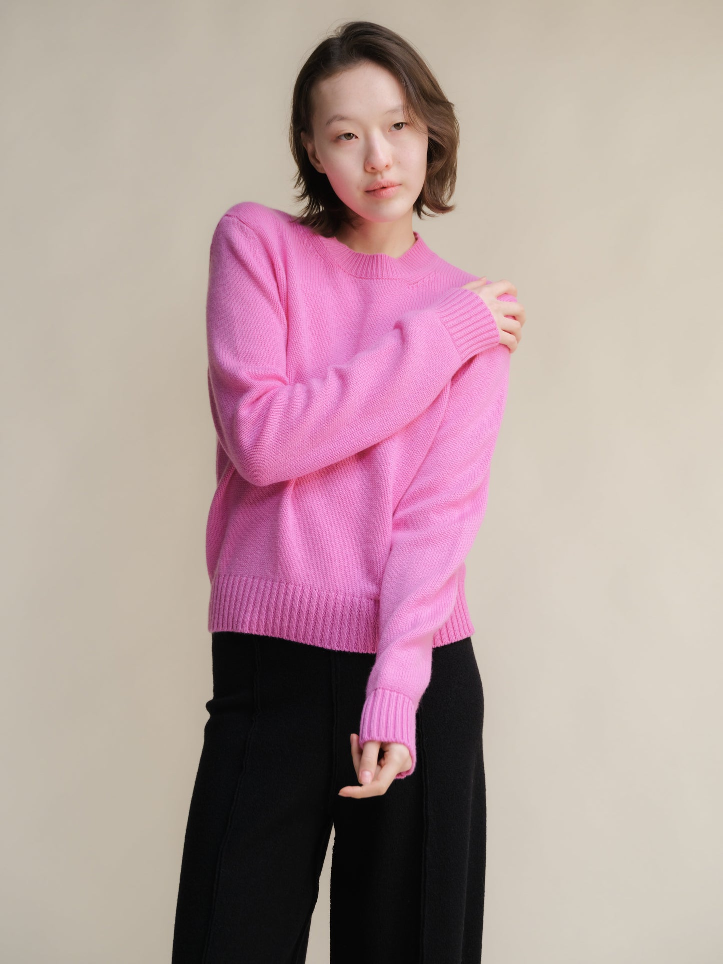 Pure Cashmere Crewneck Sweater