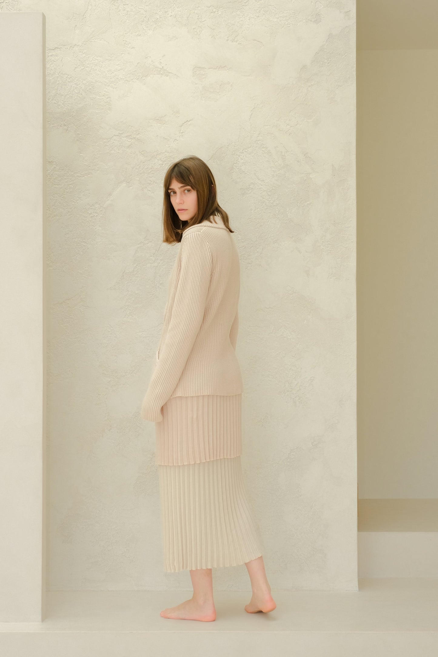 Fine Cotton Double Breasted Jacket