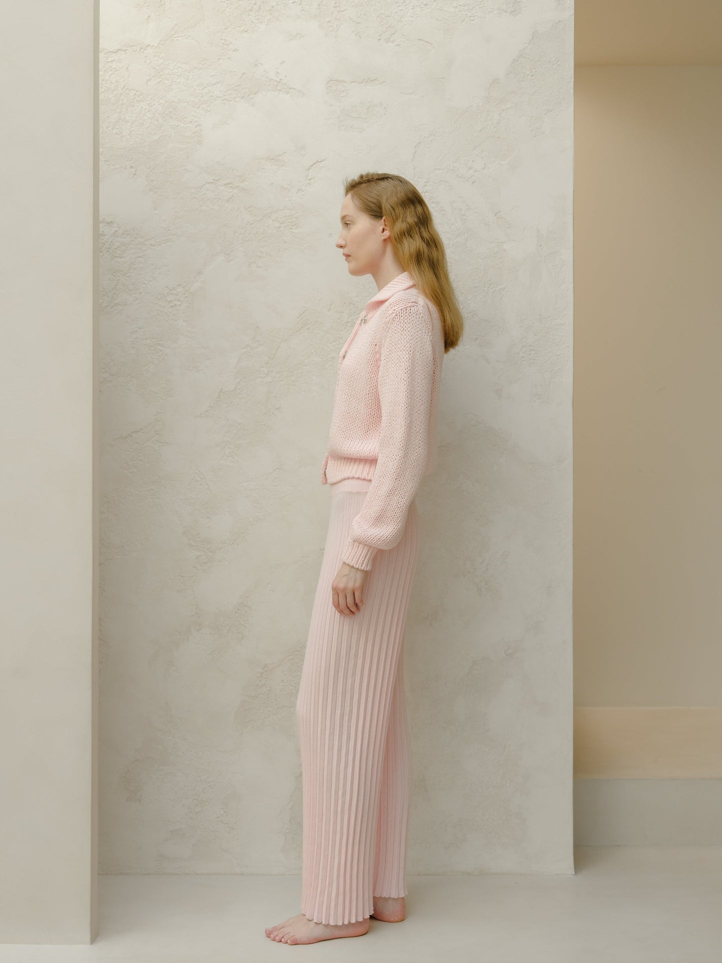 Fine Cotton Plissé Pants (3D-Knit)