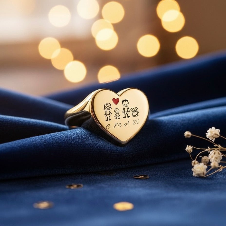 Anello Chevalier cuore Famiglia