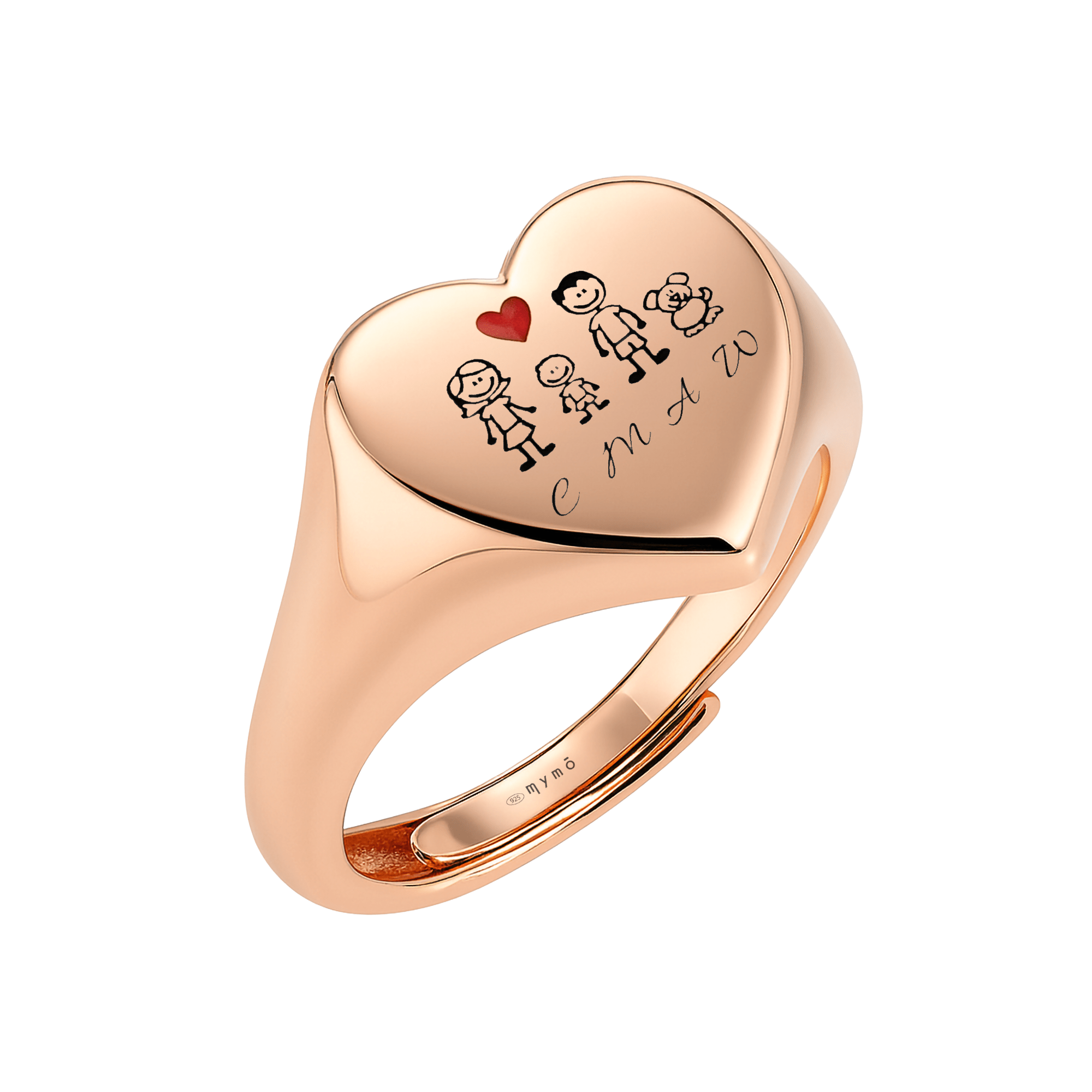 Anello Chevalier cuore Famiglia