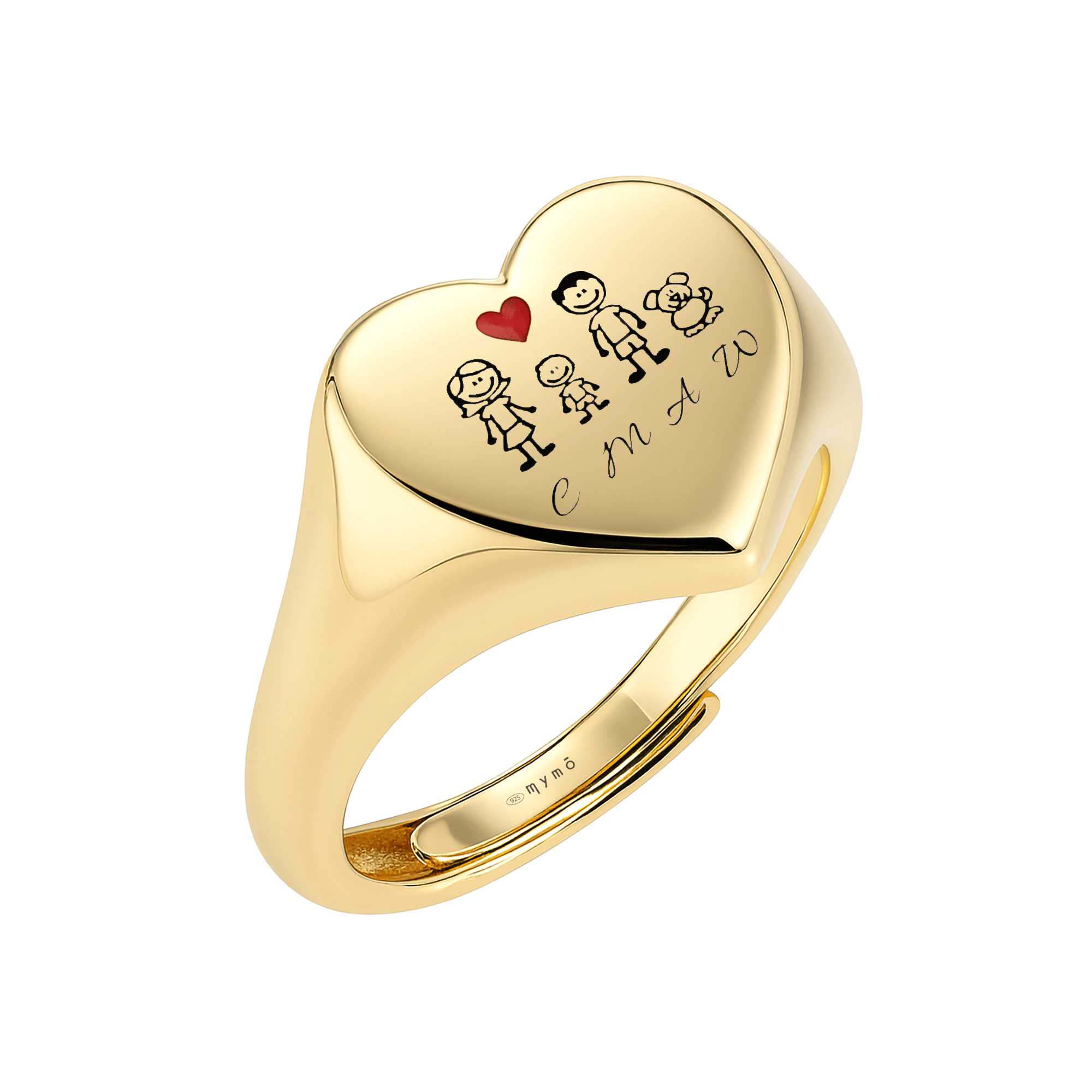 Anello Chevalier cuore Famiglia