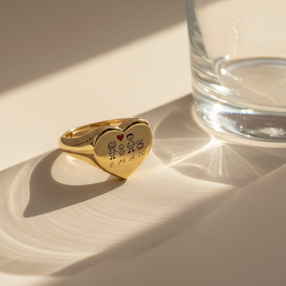 Anello Chevalier cuore Famiglia