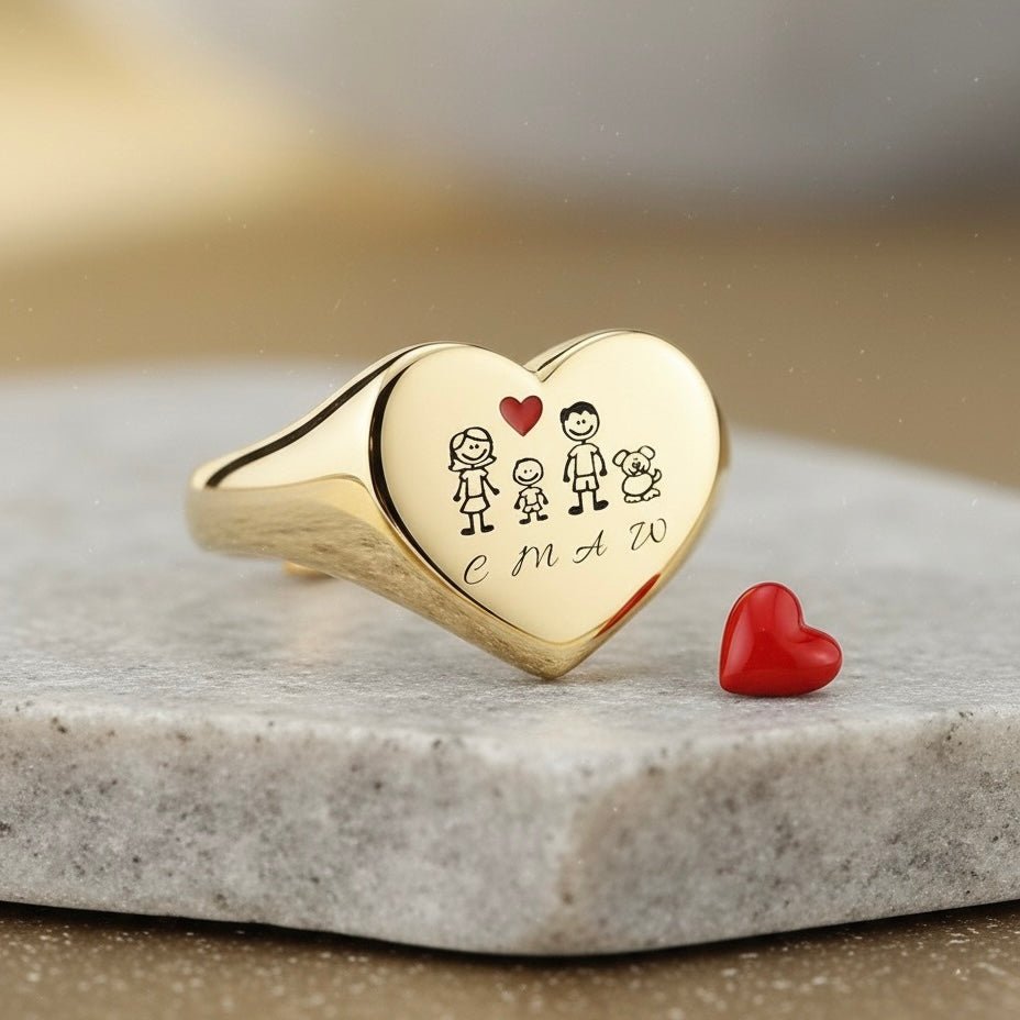 Anello Chevalier cuore Famiglia