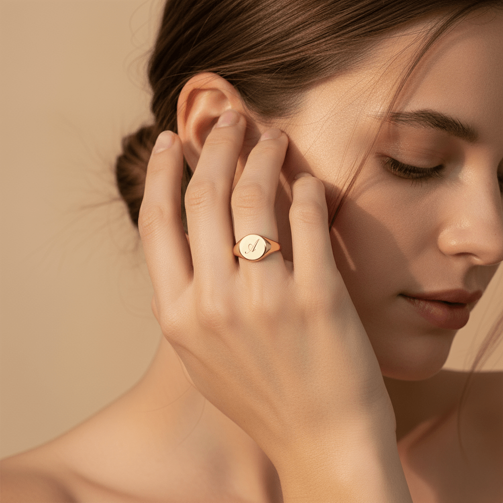 Anello Chevalier Tondo personalizzato